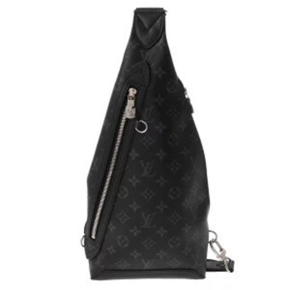 Louis Vuitton Taigarama Duo Sling Bag Black Leather Body